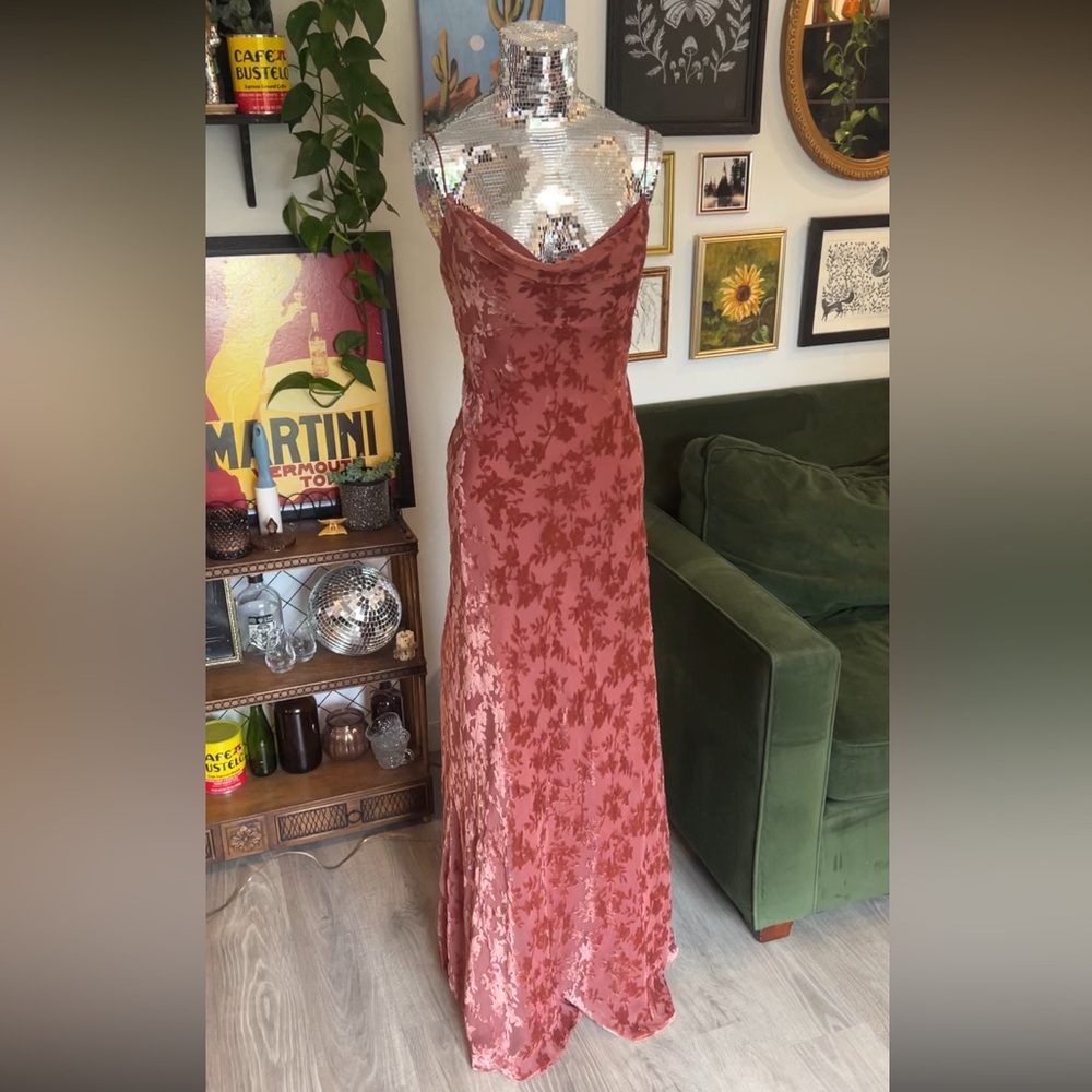 Jenny Yoo Rory Velvet Floral Anthropologie Dress